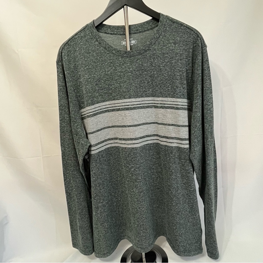 NWT Distillery Men’s XL Gray Long Sleeve Tee Soft lightweight Cotton Blend